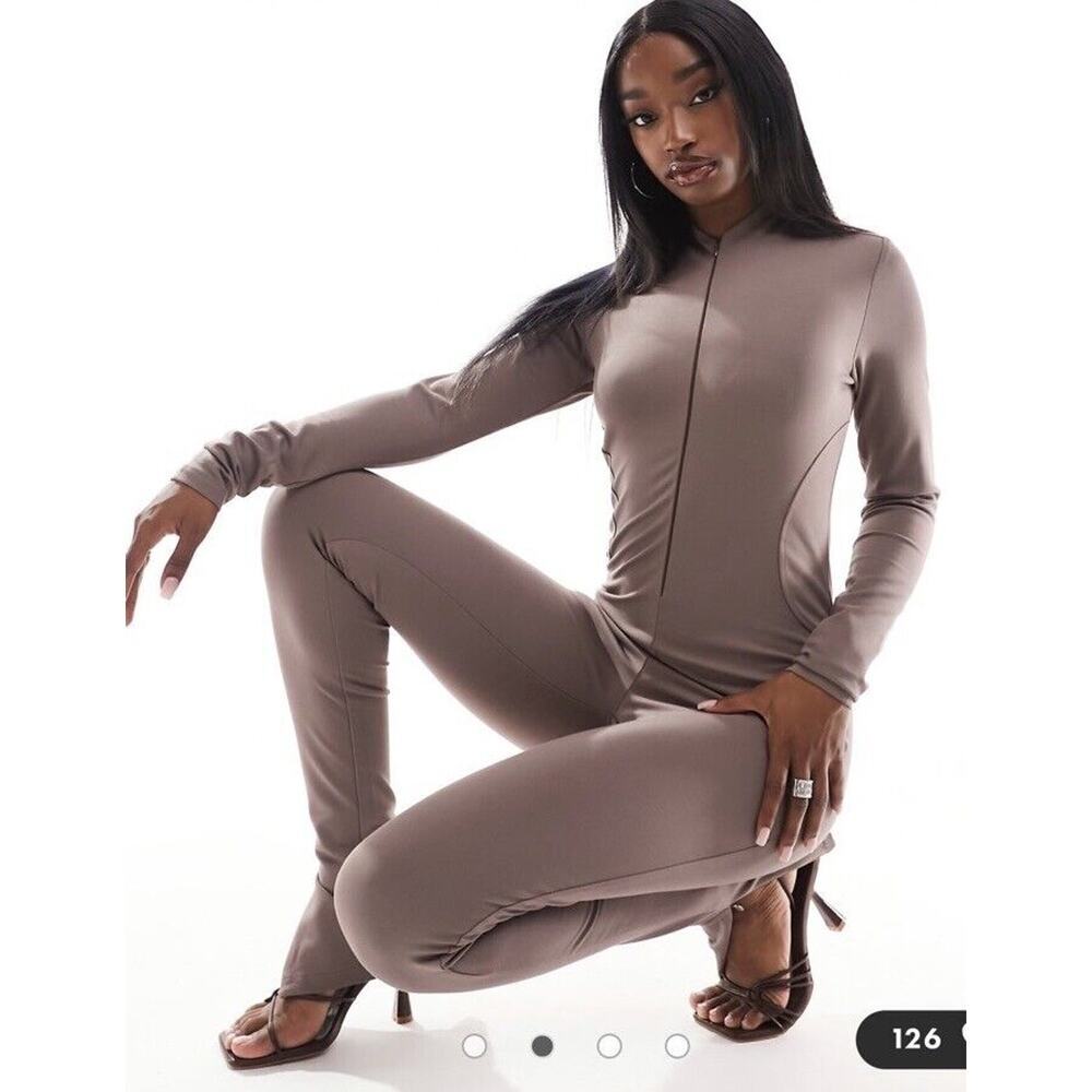 Simmi London Jumpsuit Sz 6 Bodycon Sexy Unitard Gym Workout Sporty Athletic New